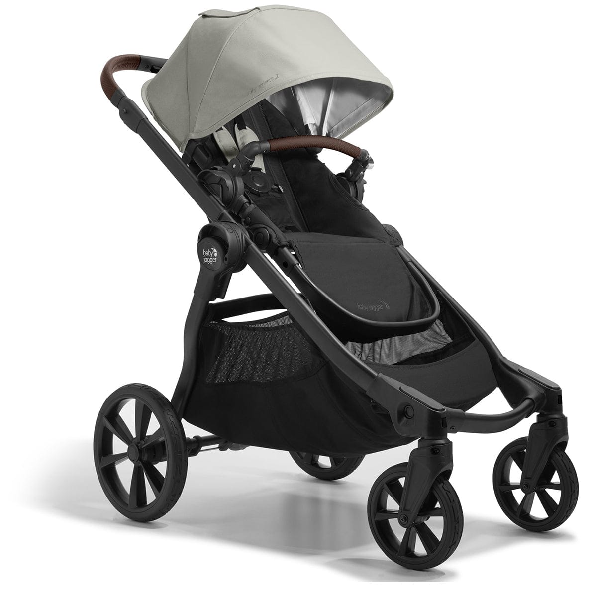 Baby Jogger City Select 2 Stroller, Eco Collection in Frosted Ivory Size 35