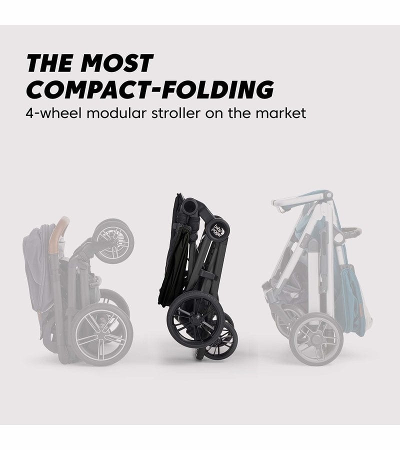 Baby Jogger City Sights Stroller + Pram + Accessory Bundle - Frosted Ivory / Rich Black - 2170773-2170771