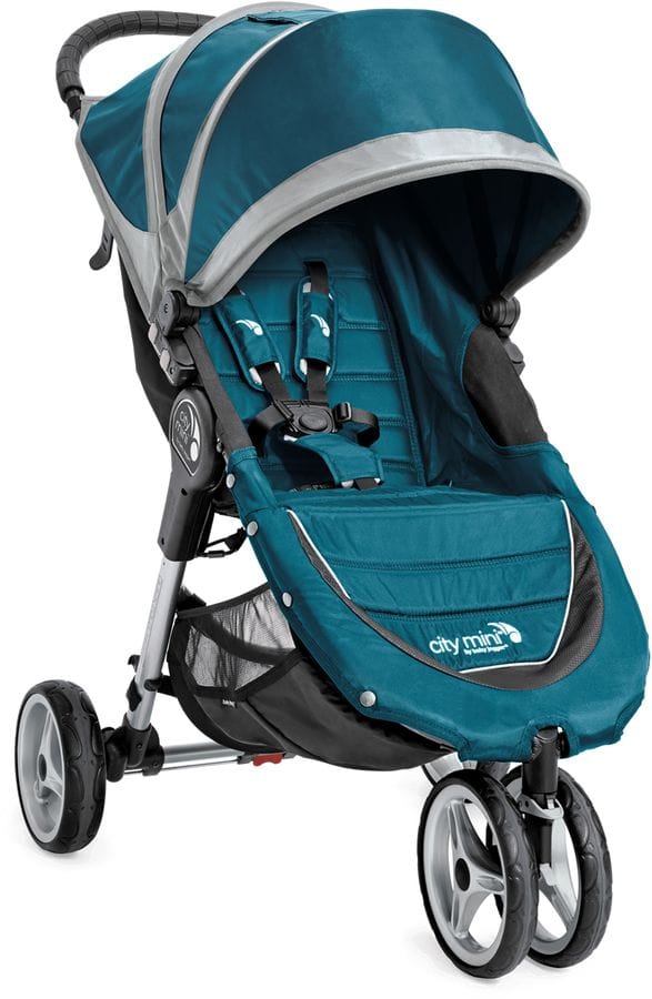 Baby Jogger OPEN BOX 2016/2017 City Mini Single Stroller - Teal / Gray - 1959130-OB