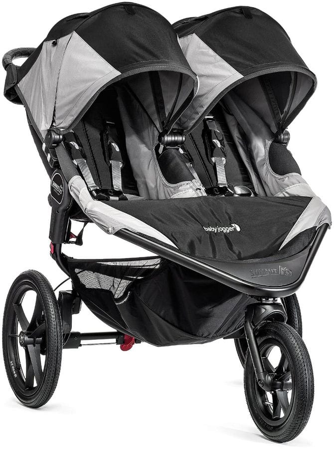Baby Jogger OPEN BOX Summit X3 Double Jogging Stroller - Black / Gray - 1959592-OB