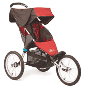 Baby Jogger Q Series Single 12 Inch Wheels in Red - 64033