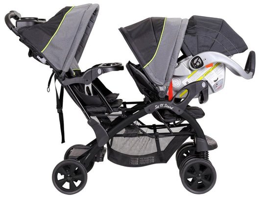 Baby Trend Sit N' Stand Double Stroller - Pistachio - SS76430