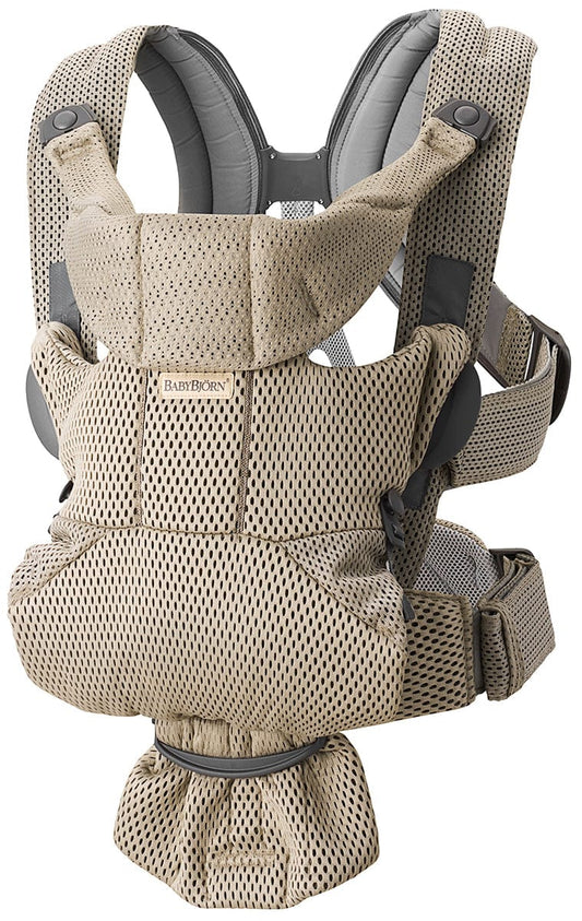 BabyBjörn Baby Carrier Free 3D Mesh, Beige Gray - 099602US