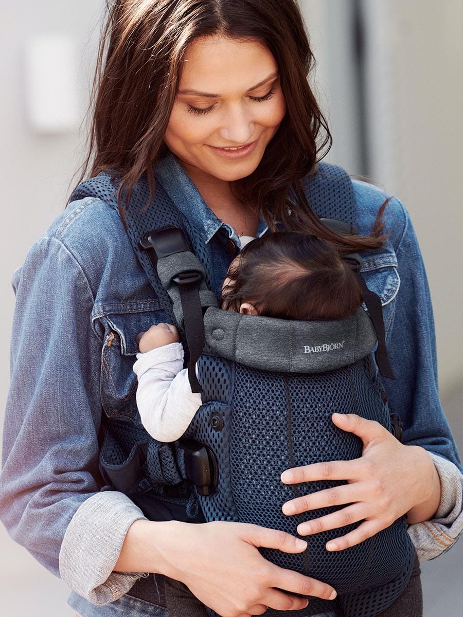 BabyBjörn Baby Carrier Harmony 3D Mesh, Navy - 088008US