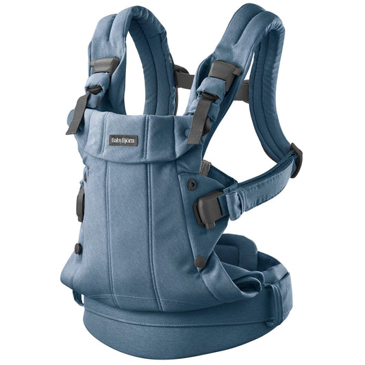 BabyBjörn Baby Carrier Harmony Woven Melange, Blue - 088033US