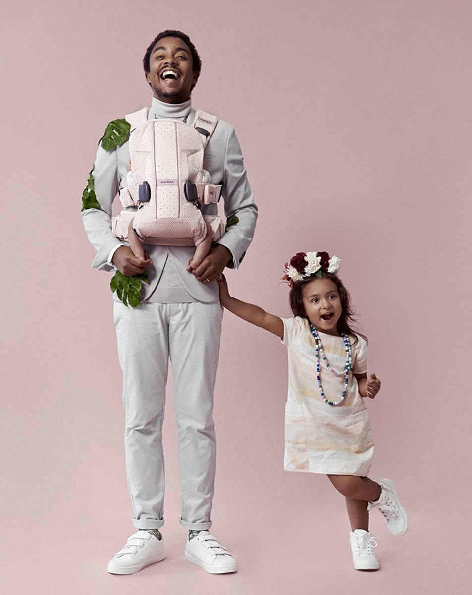 BabyBjorn Baby Carrier One Air - Powder Pink, Mesh