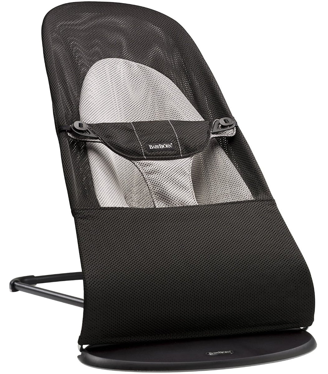 BabyBjorn Bouncer Balance Soft, Mesh - Black / Grey