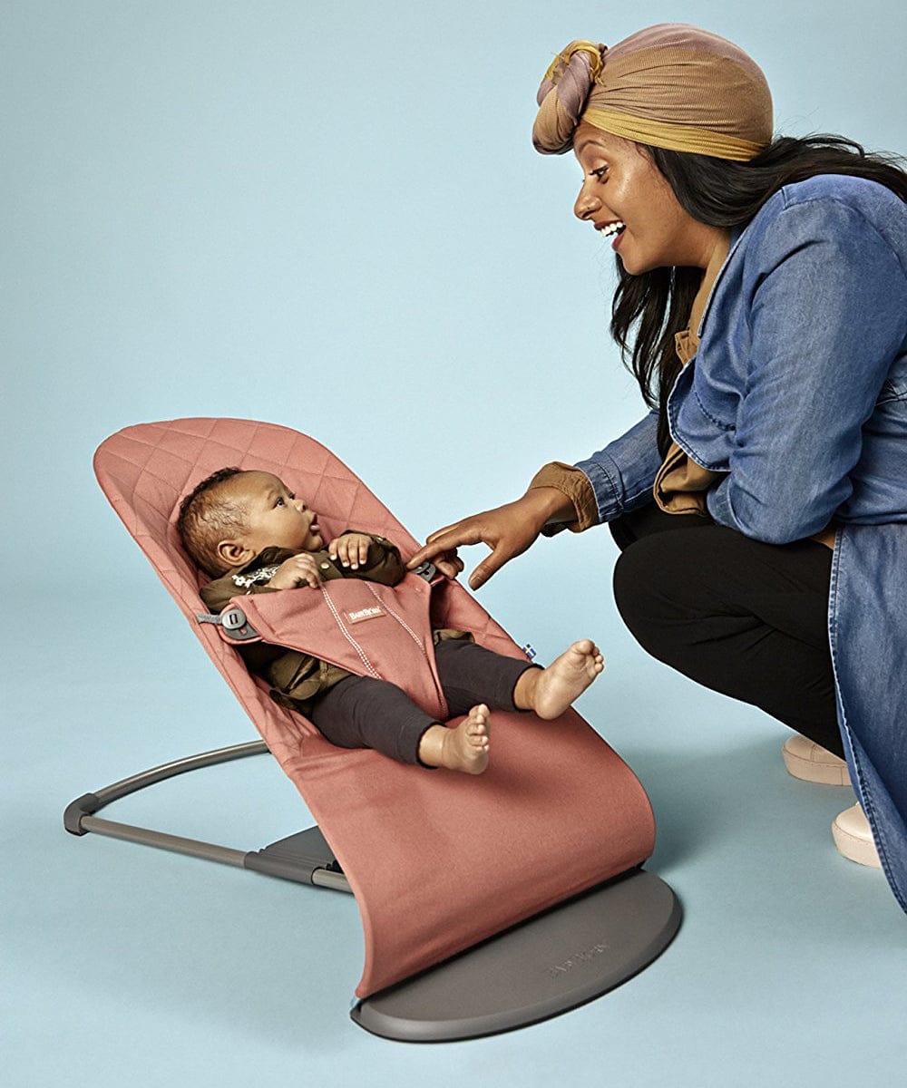 BabyBjorn Bouncer Bliss - Terracotta Pink, Cotton