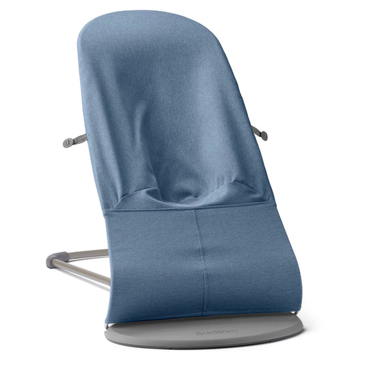 BabyBjorn Bouncer Bliss Woven Melange, Blue - 006033US