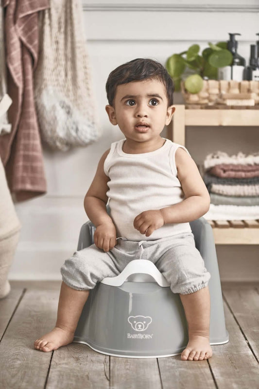 BabyBjorn Potty Chair - Grey/White - 055225US