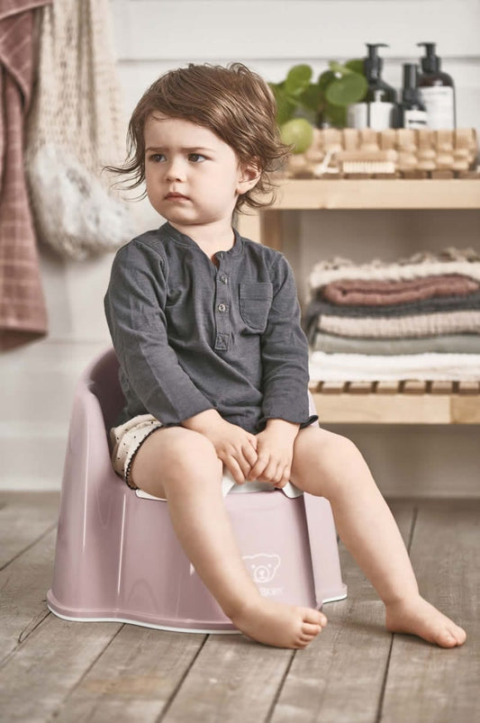 BabyBjorn Potty Chair - Powder Pink/White - 055264US