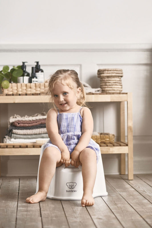 BabyBjorn Potty Chair - White/Grey - 055221US