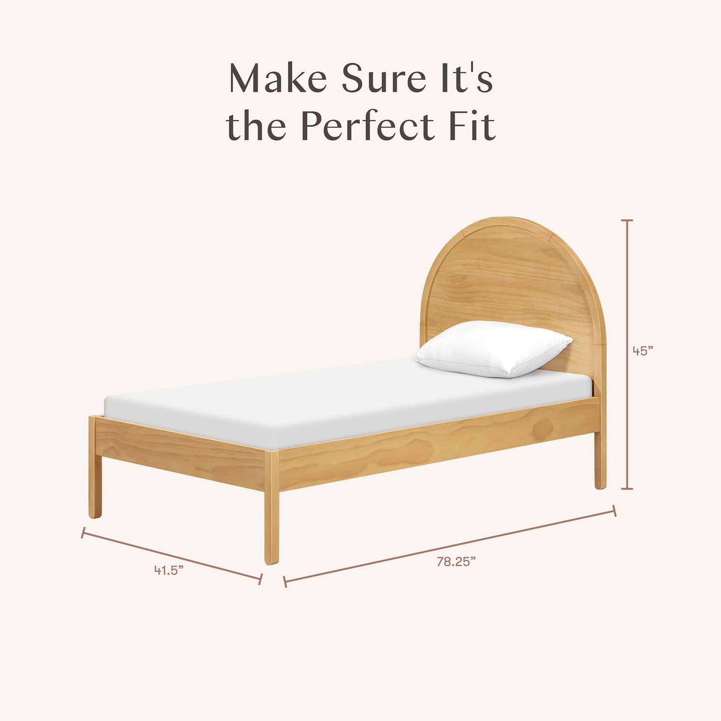 Babyletto Bondi Twin Bed - Honey - M25969HY