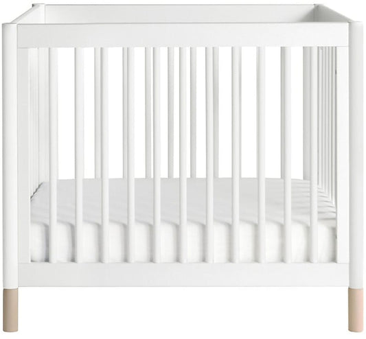 BabyLetto Gelato 2-in-1 Mini Crib - White/Natural