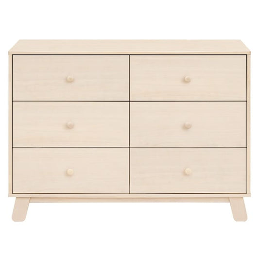 Babyletto Hudson Modern 6-Drawer Assembled Double Dresser - Washed Natural - M32526NX