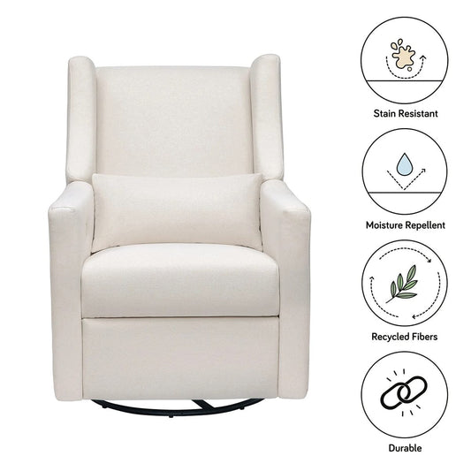 Babyletto Kiwi Electronic Glider Recliner w/ USB - Performance Cream Eco-Weave