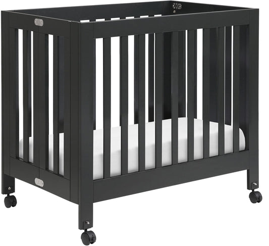 Babyletto Origami Mini Crib - Black Finish - M6698B