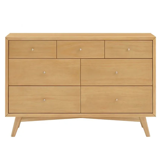 Babyletto Palma 7-Drawer Assembled Double Dresser - Honey - M15916HY