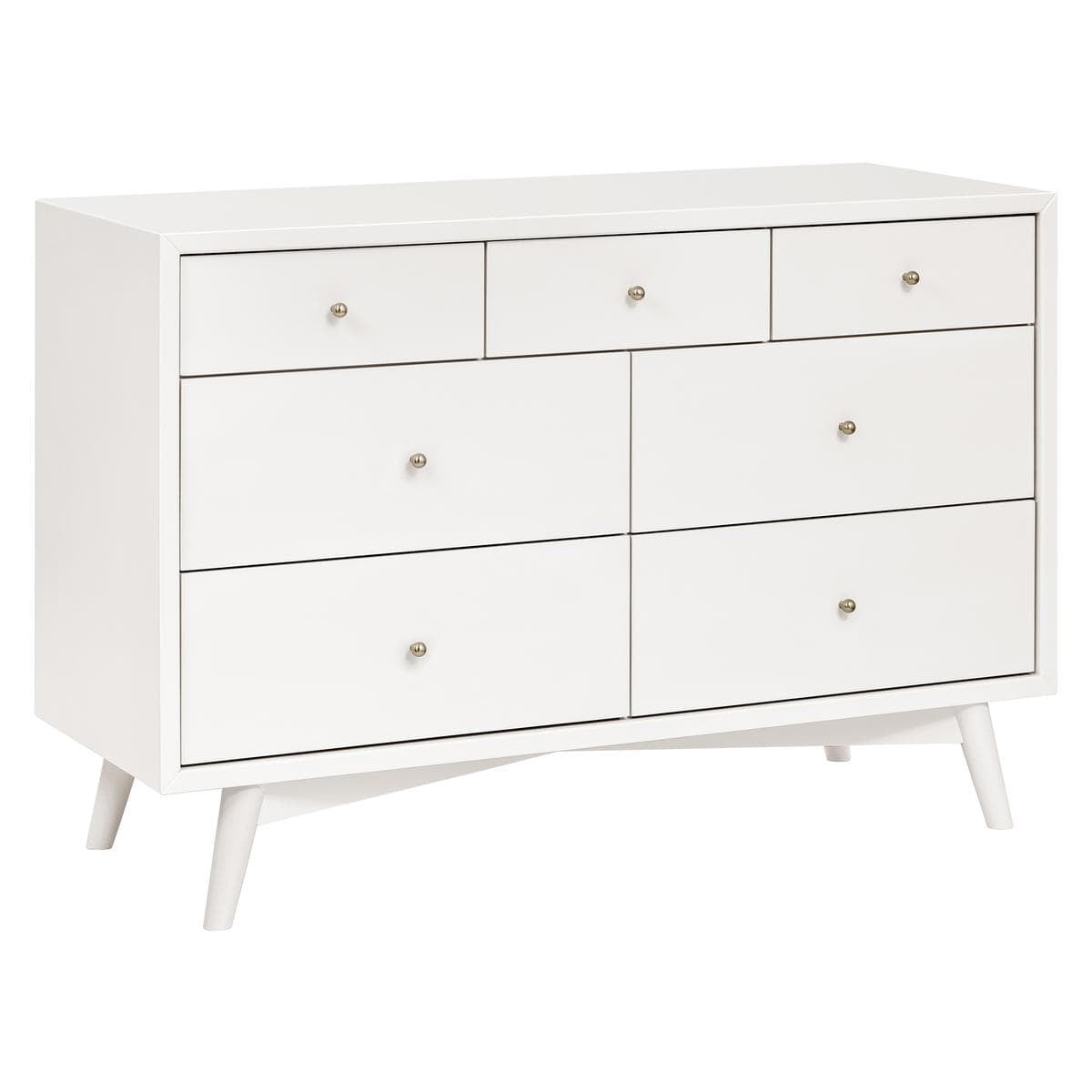 Babyletto Palma 7-Drawer Assembled Double Dresser Warm White