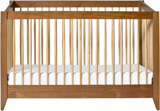 Babyletto Sprout 4-in-1 Convertible Crib w/Toddler Bed Conversion Kit - Chestnut / Natural - M10301CTN