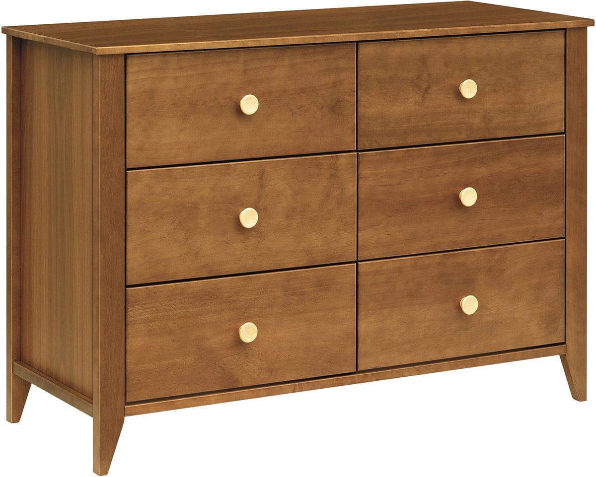 Babyletto Sprout 6-Drawer Double Dresser - Chestnut / Natural Albee Baby Babyletto Sprout 6-Drawer Double Dresser - Chestnut / Natural Albee Baby