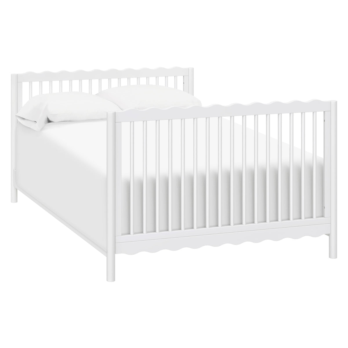Babyletto Swell 4-in-1 Convertible Crib with Toddler Bed Conversion Kit - White