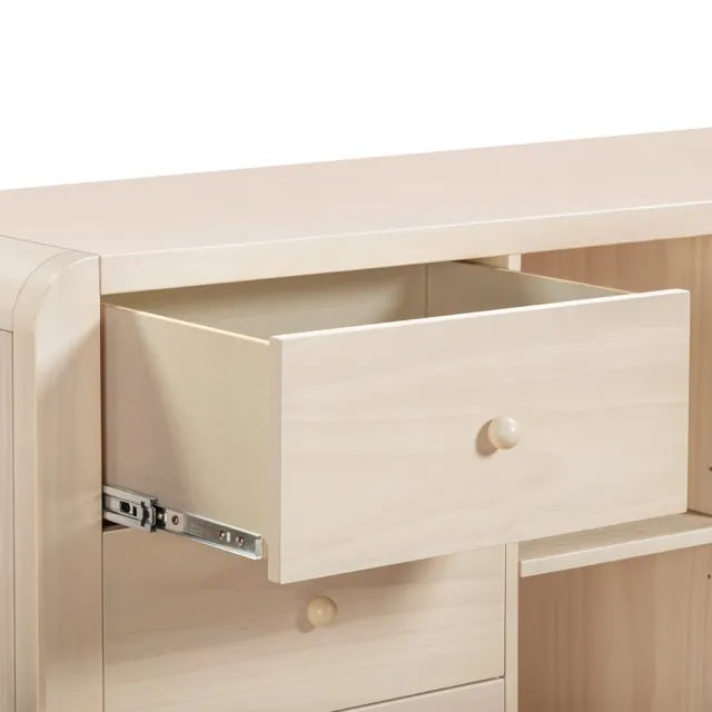 Babyletto TipToe 6-Drawer Assembled Dresser with Cubbies - Washed Natural - M18416NX