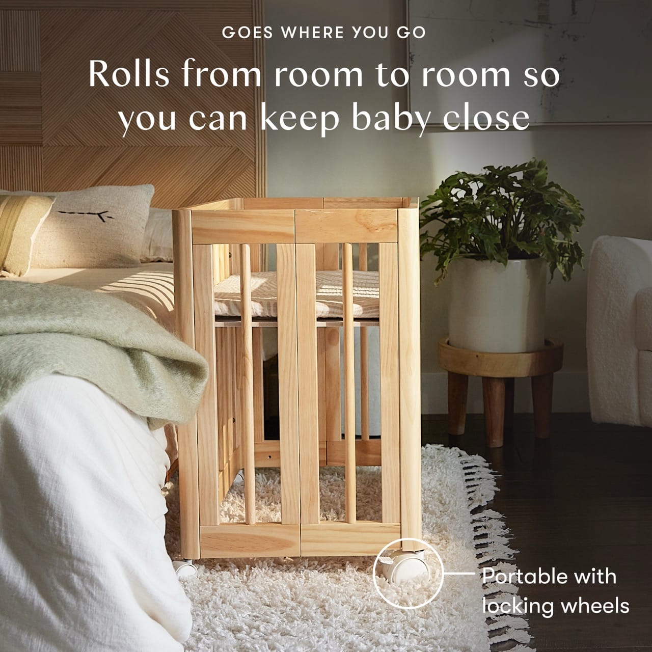 Babyletto Yuzu 8-in-1 Convertible Crib with All-Stages Conversion Kit - Natural - M23401N