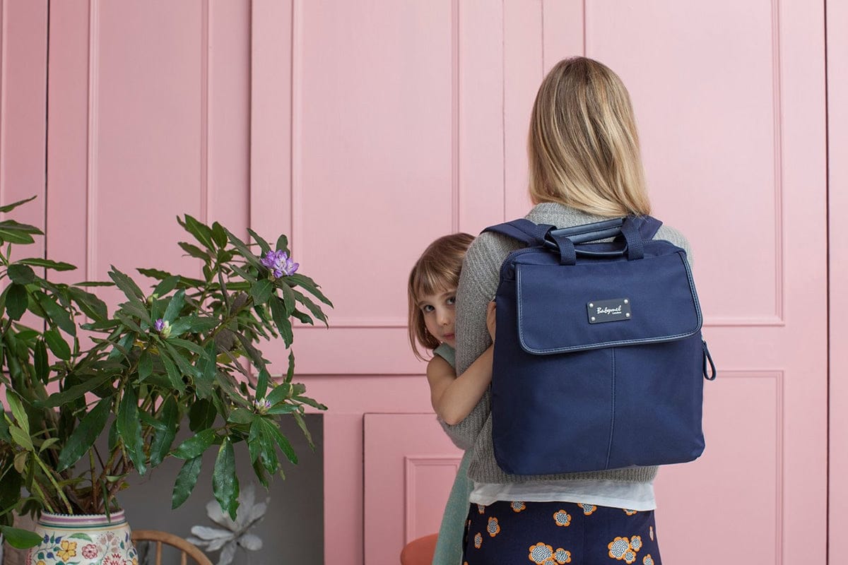 Babymel Harlow Backpack Diaper Bag - Navy - BM6433