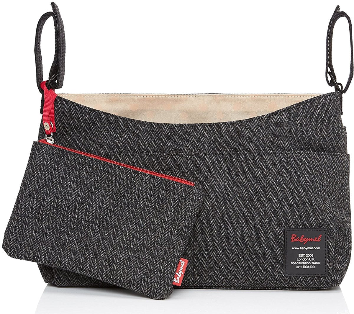 Babymel Stroller Organizer - Tweed Grey - BM8000