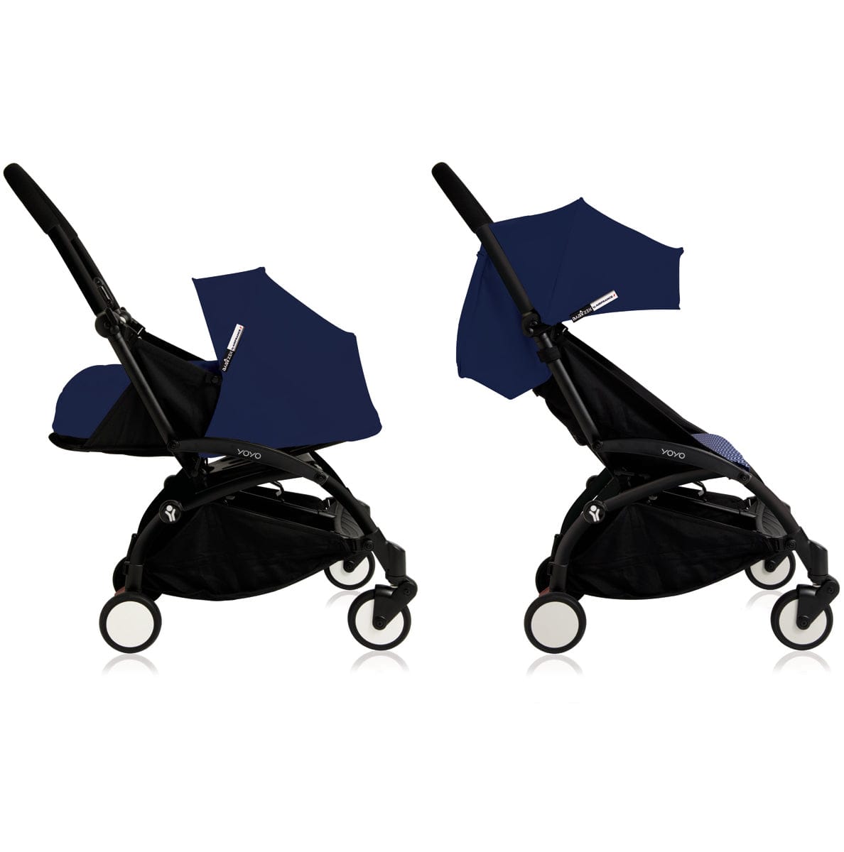 Babyzen Yoyo 0+/6+ Complete Stroller - Black/Air France Blue - US10101-BL06-AFB