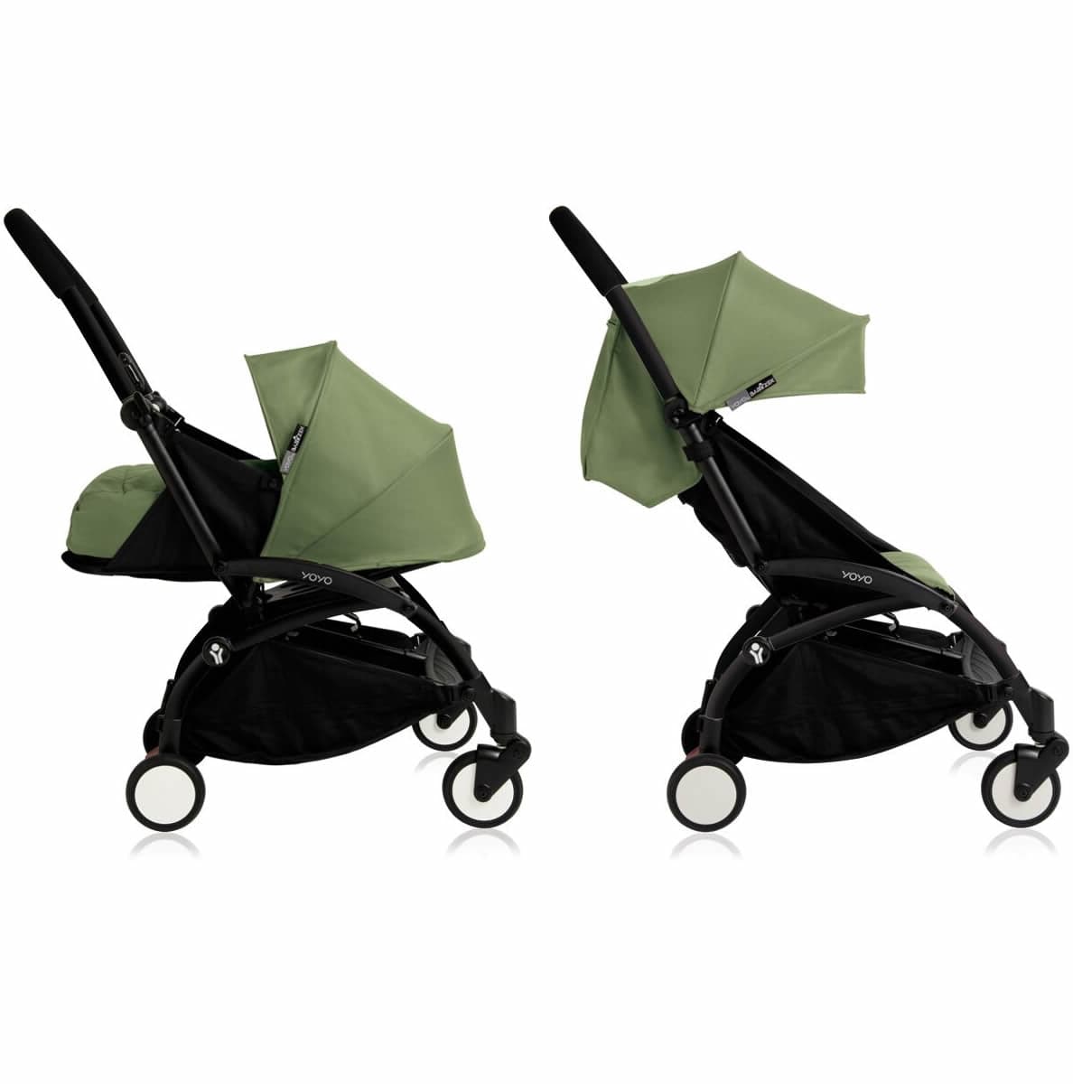 Babyzen Yoyo 0+/6+ Complete Stroller - Black/Peppermint