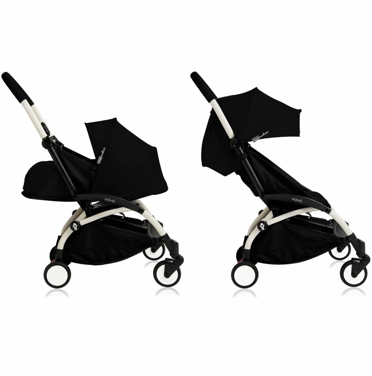 Babyzen Yoyo 0+/6+ Complete Stroller - White/Black