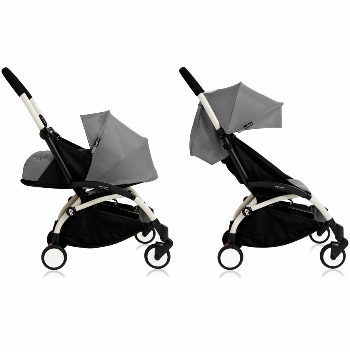 Babyzen Yoyo 0+/6+ Complete Stroller - White/Grey