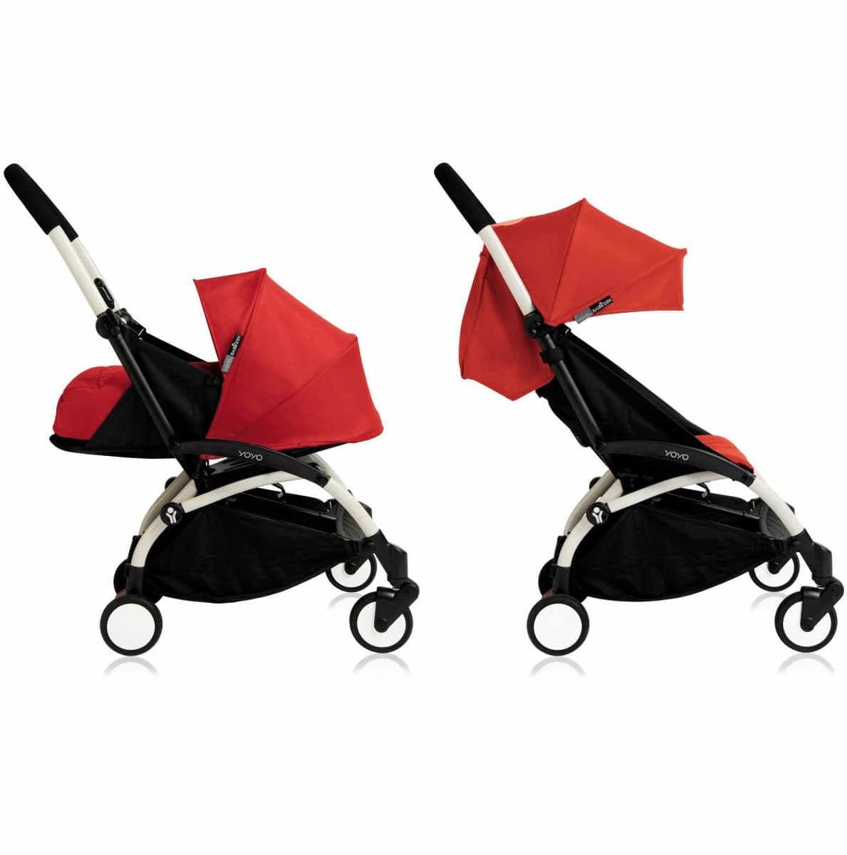 Babyzen Yoyo 0+/6+ Complete Stroller - White/Red