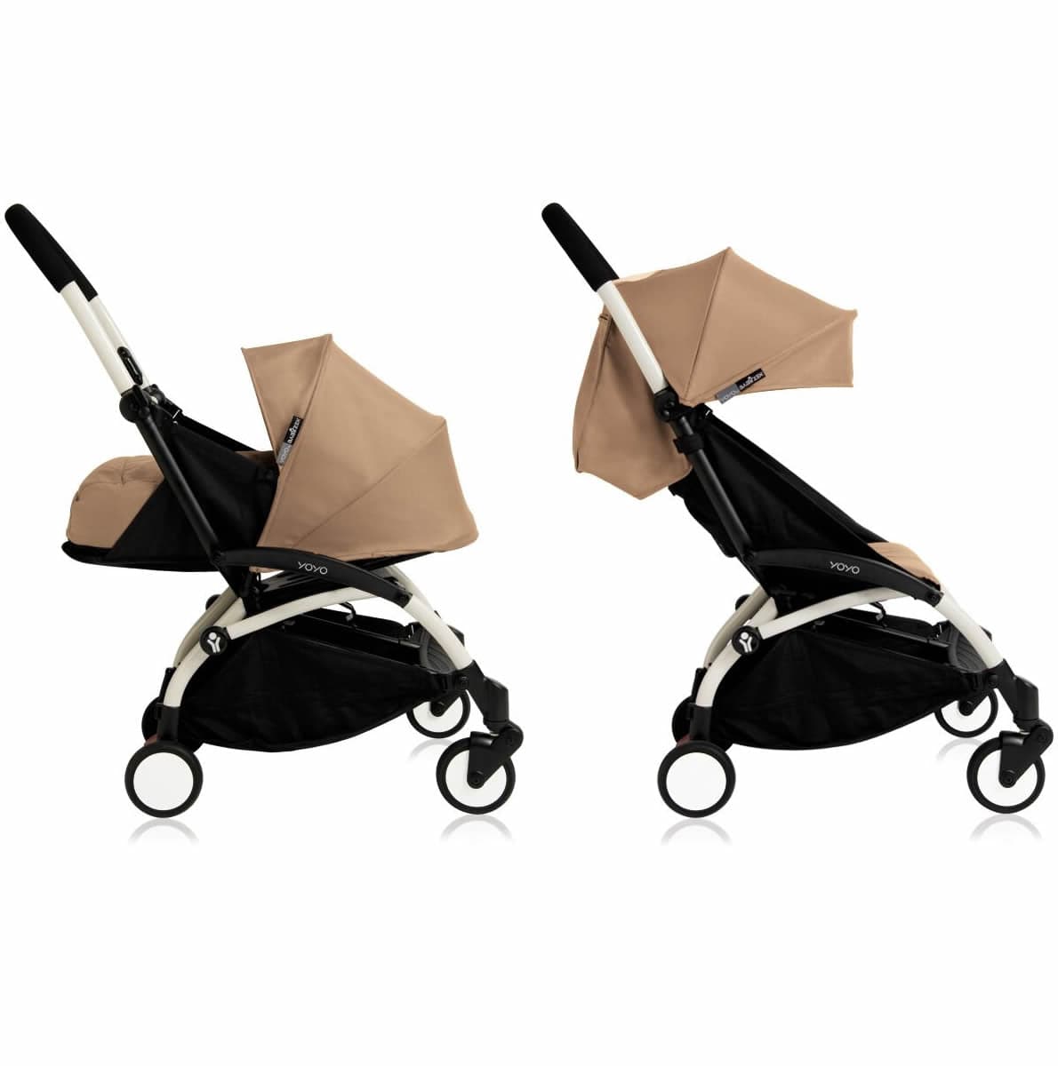Babyzen Yoyo 0+/6+ Complete Stroller - White/Taupe