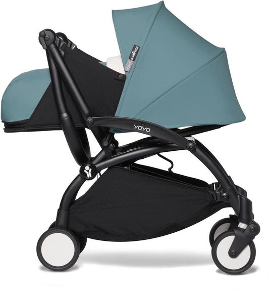 Babyzen YOYO2 Ultra Compact 0+ Stroller - Black / Aqua - 604502-604409