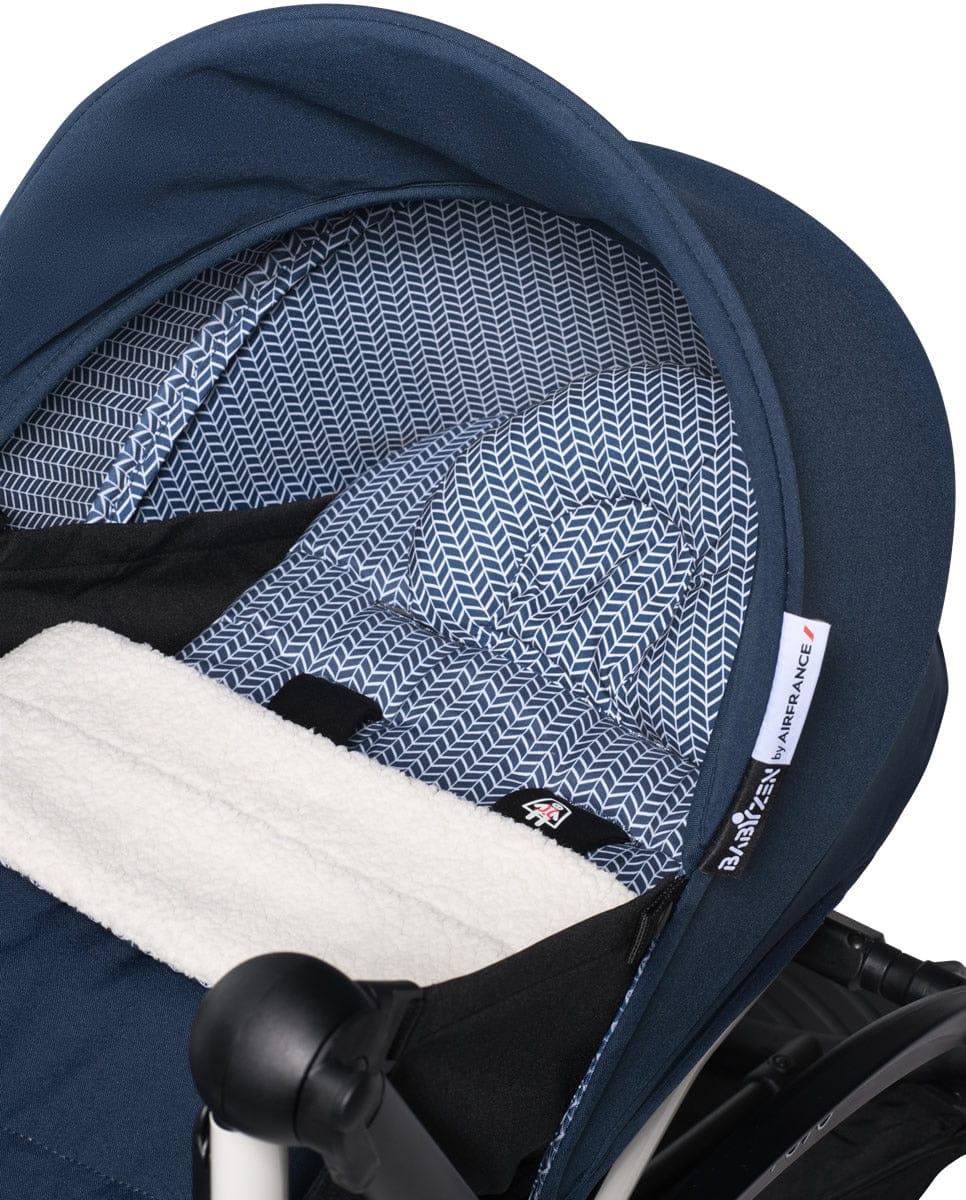 Babyzen YOYO2 Ultra Compact 0+ Stroller - White / Air France Blue - 604501-604407