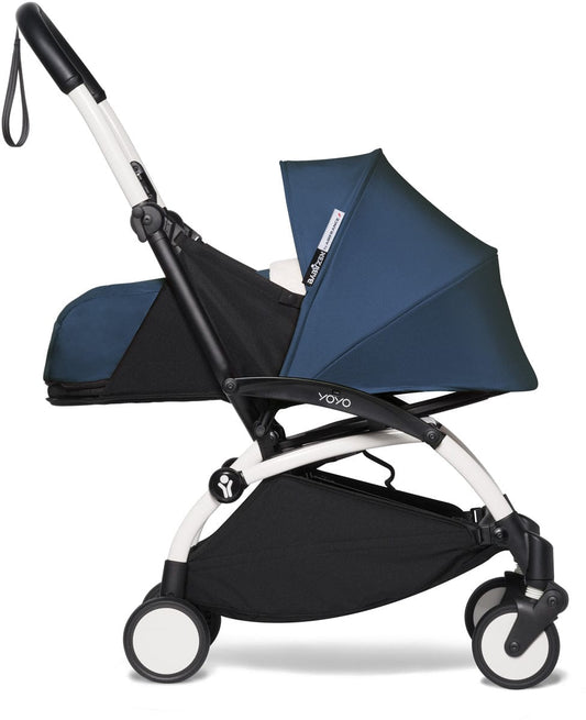 Babyzen YOYO2 Ultra Compact 0+ Stroller - White / Air France Blue - 604501-604407