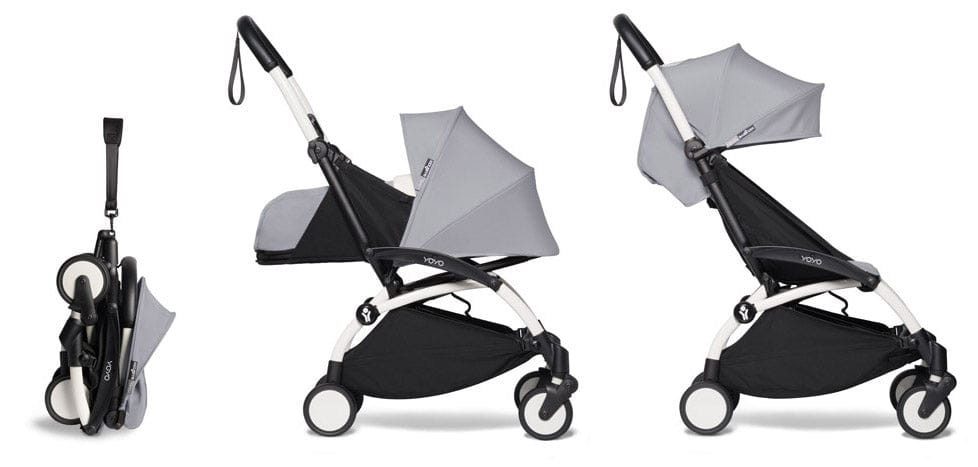 Babyzen YOYO2 Ultra Compact Complete 0+/6+ Stroller - White / Stone