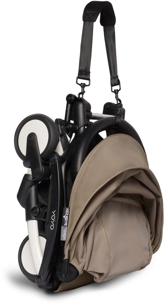 Babyzen YOYO2 Ultra Compact Complete 0+/6+ Stroller - White / Taupe