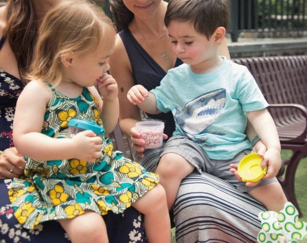 Beaba Clip Containers 2oz/ 4oz, Set of 6 - Pink