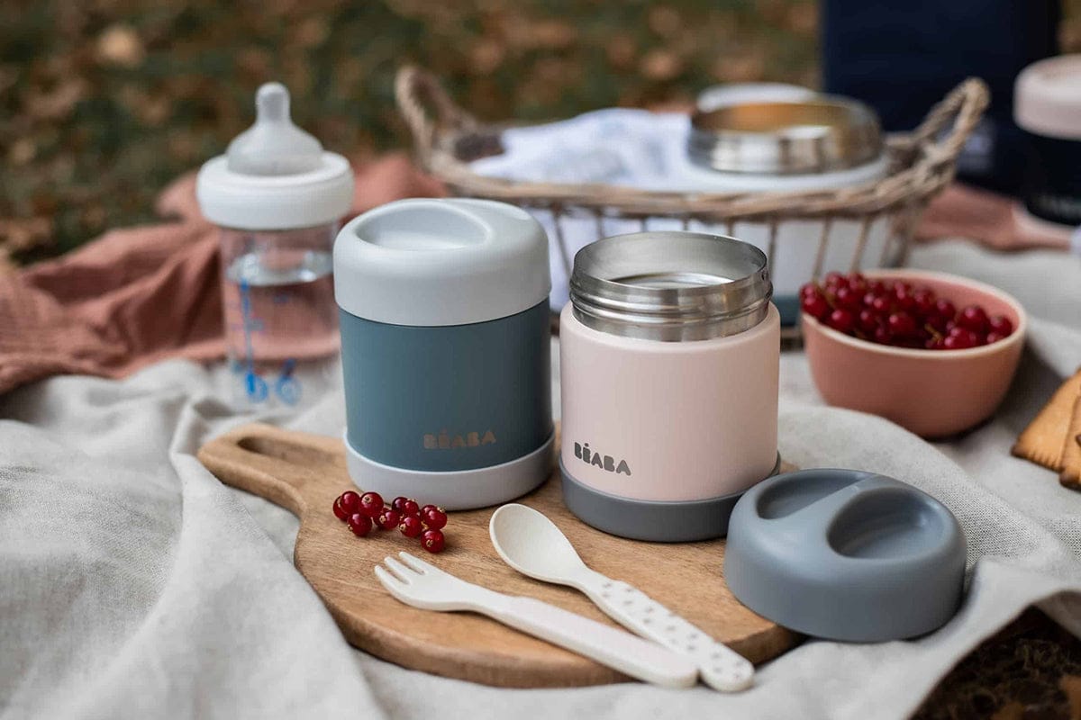 BEABA Stainless Steel Insulated Jar, 10 oz - Eucalyptus - 912907