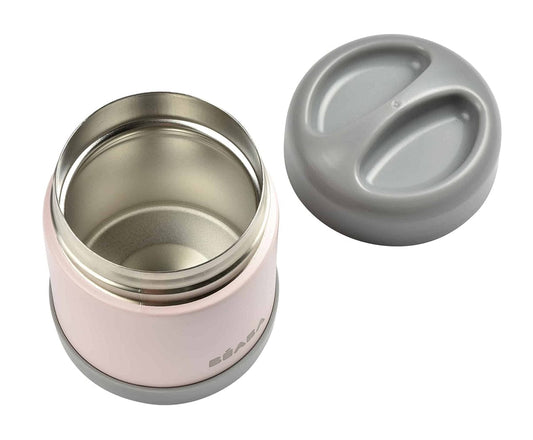 BEABA Stainless Steel Insulated Jar, 10 oz - Rose - 912908