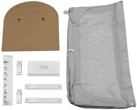 BEABA x Shnuggle Air Full Size Crib Conversion Kit - Dove Grey - 780221