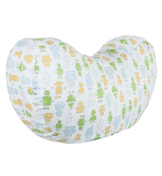 Bebe au Lait Simple Nursing Pillow Cover - Robots - PCLRB