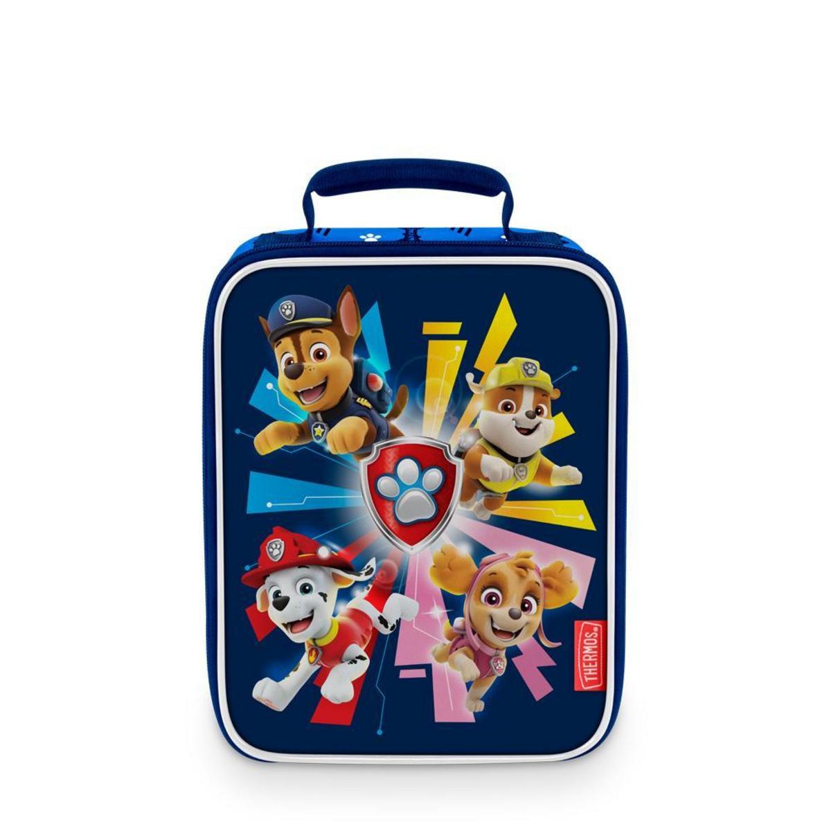 Thermos Paw Patrol lunch bag with Chase Rubble Marshall and Skye characters