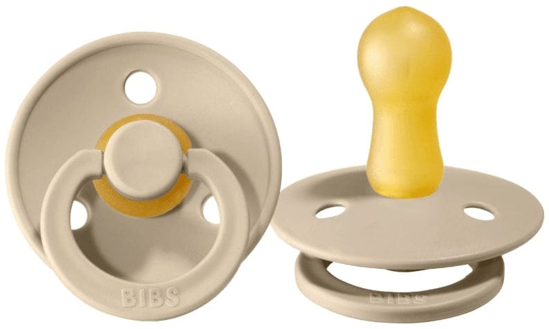 BIBS Original Colour Pacifier, 2 Pack - Sand - Size 2 (6-18 m)
