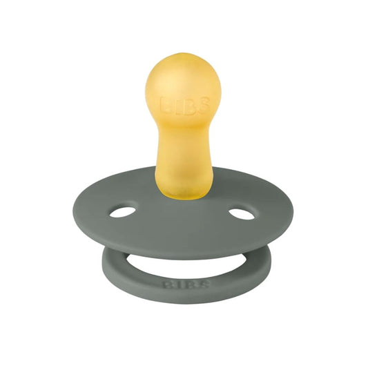 BIBS Original Colour Pacifier, 2 Pack - Vanilla/Pine - Size 2 (6+ m) - 120431
