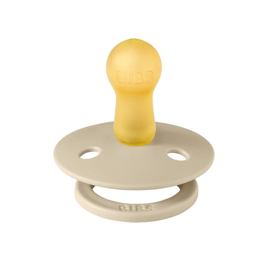 BIBS Original Colour Pacifier, 2 Pack - Vanilla/Vanilla - Size 1 (0+ m) - 110285